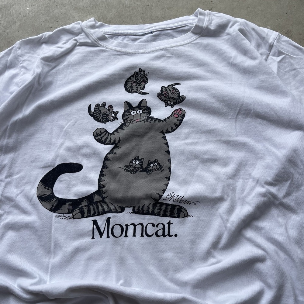 Vintage Crazy Shirts Cat Graphic Tee Hawaii USA Cartoon T Shirt Medium 90s Y2K - Picture 2 of 6